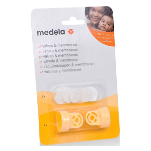 Pack de 2 Valvulas y 6 Membranas para Sacaleches Medela